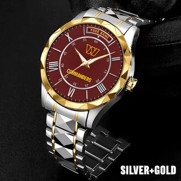 Washington Commanders Business Watch For Men Luxury Waterproof Stainless Steel New Design 2025 ANZDMW737