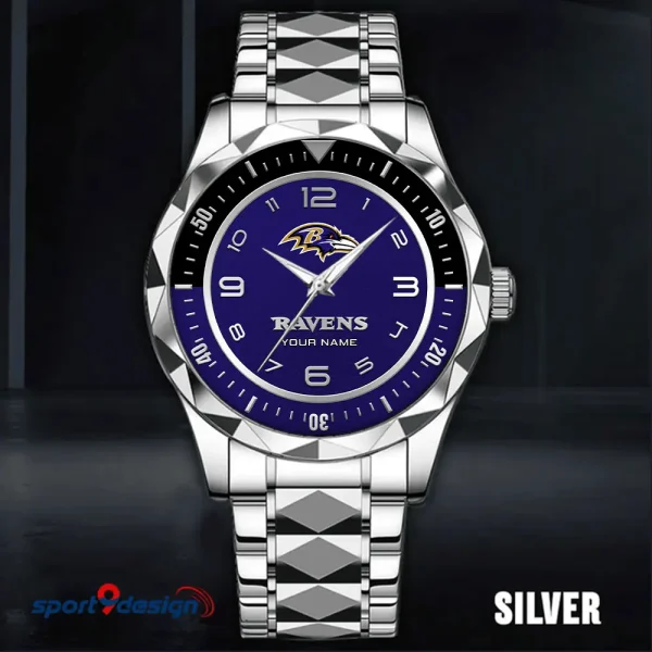 Baltimore Ravens Business Watch For Men Luxury Waterproof Stainless Steel New Design 2025 ANZDMW773 - Image 2