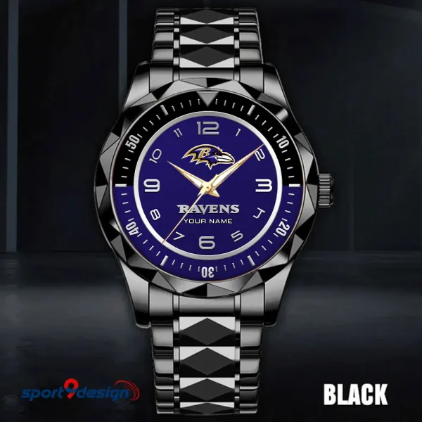 Baltimore Ravens Business Watch For Men Luxury Waterproof Stainless Steel New Design 2025 ANZDMW773 - Image 3