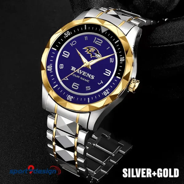 Baltimore Ravens Business Watch For Men Luxury Waterproof Stainless Steel New Design 2025 ANZDMW773