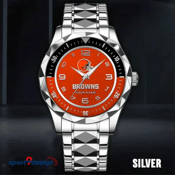 Cleveland Browns Business Watch For Men Luxury Waterproof Stainless Steel New Design 2025 ANZDMW778 - Image 2