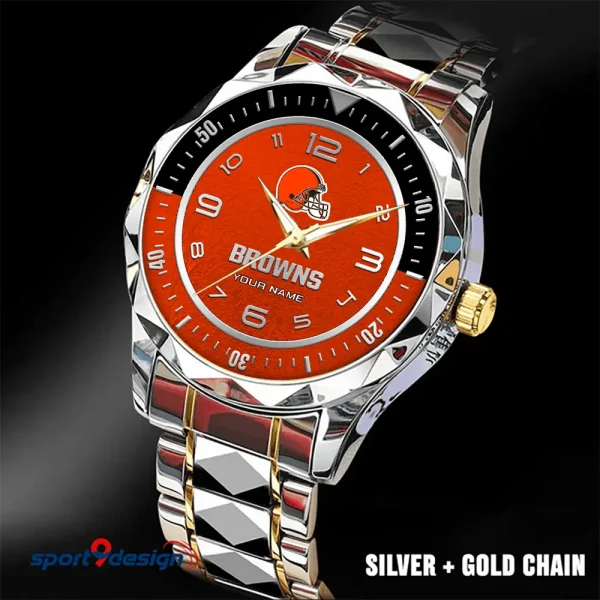 Cleveland Browns Business Watch For Men Luxury Waterproof Stainless Steel New Design 2025 ANZDMW778 - Image 5