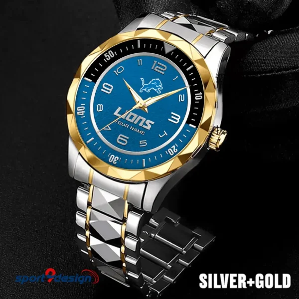 Detroit Lions Business Watch For Men Luxury Waterproof Stainless Steel New Design 2025 ANZDMW781