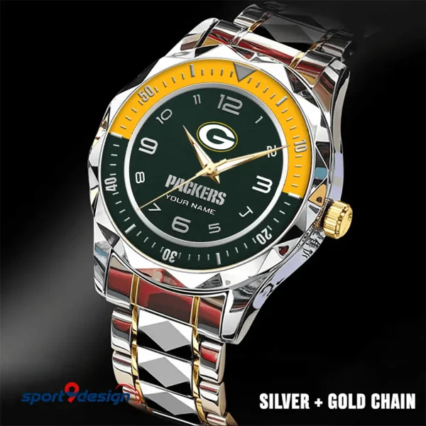 Green Bay Packers Business Watch For Men Luxury Waterproof Stainless Steel New Design 2025 ANZDMW782 - Image 2