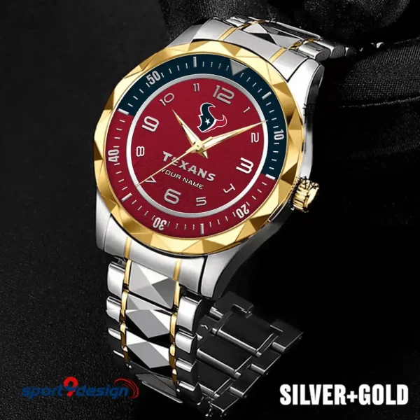 Houston Texans Business Watch For Men Luxury Waterproof Stainless Steel New Design 2025 ANZDMW783