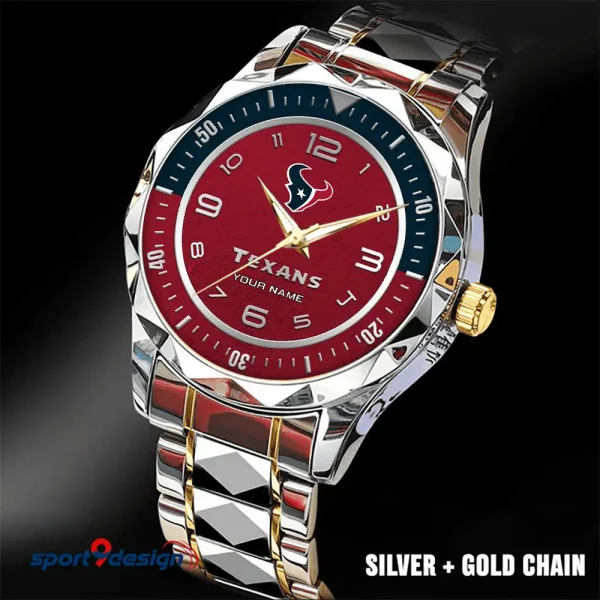 Houston Texans Business Watch For Men Luxury Waterproof Stainless Steel New Design 2025 ANZDMW783 - Image 2