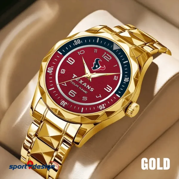 Houston Texans Business Watch For Men Luxury Waterproof Stainless Steel New Design 2025 ANZDMW783 - Image 5