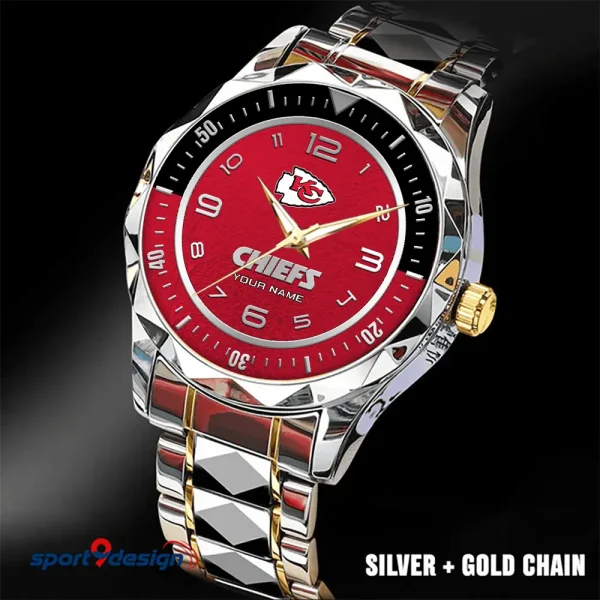 Kansas City Chiefs Business Watch For Men Luxury Waterproof Stainless Steel New Design 2025 ANZDMW786 - Image 4