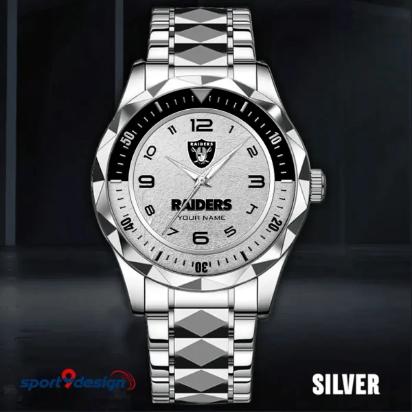 Las Vegas Raiders Business Watch For Men Luxury Waterproof Stainless Steel New Design 2025 ANZDMW787 - Image 2