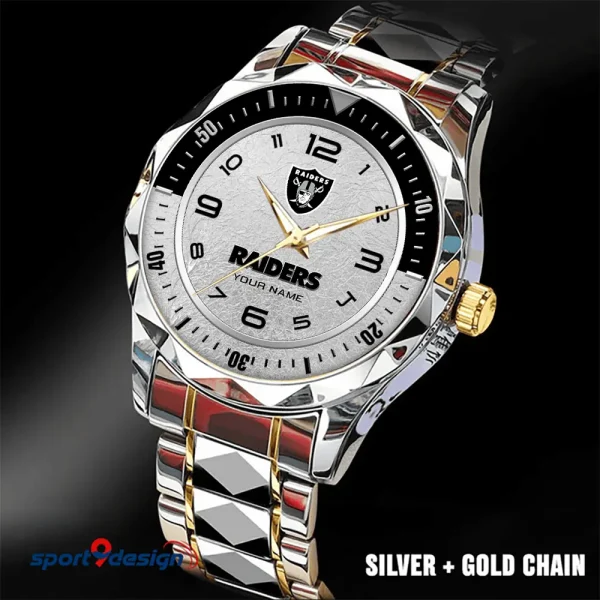 Las Vegas Raiders Business Watch For Men Luxury Waterproof Stainless Steel New Design 2025 ANZDMW787 - Image 5
