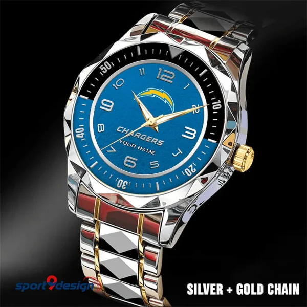 Los Angeles Chargers Business Watch For Men Luxury Waterproof Stainless Steel New Design 2025 ANZDMW788 - Image 4