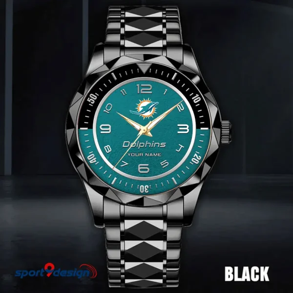 Miami Dolphins Business Watch For Men Luxury Waterproof Stainless Steel New Design 2025 ANZDMW790 - Image 4