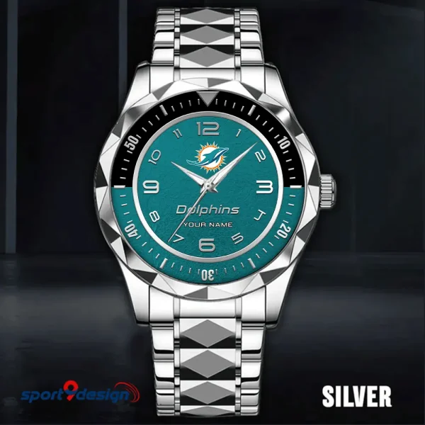 Miami Dolphins Business Watch For Men Luxury Waterproof Stainless Steel New Design 2025 ANZDMW790 - Image 5