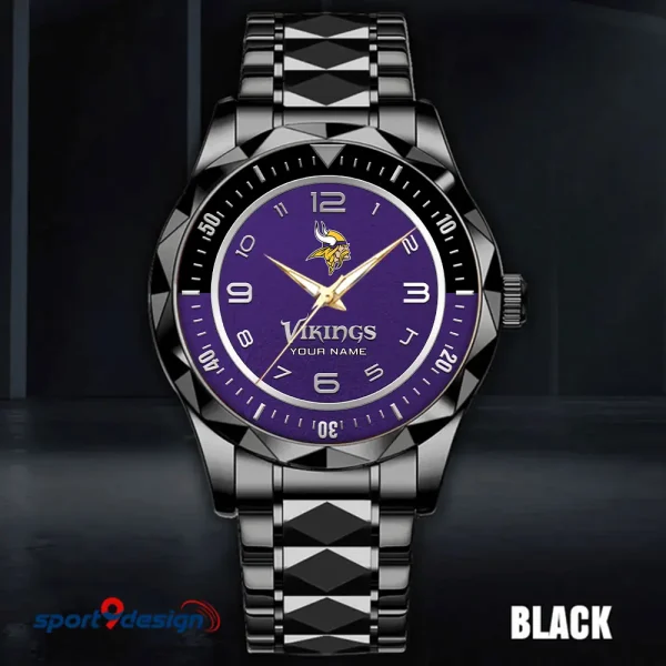Minnesota Vikings Business Watch For Men Luxury Waterproof Stainless Steel New Design 2025 ANZDMW791 - Image 3