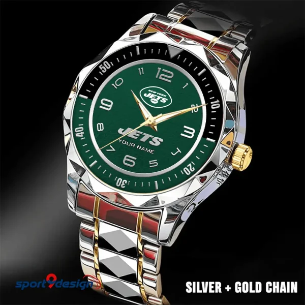 New York Jets Business Watch For Men Luxury Waterproof Stainless Steel New Design 2025 ANZDMW795 - Image 5