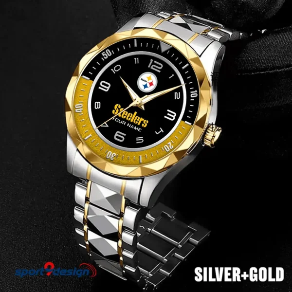Pittsburgh Steelers Business Watch For Men Luxury Waterproof Stainless Steel New Design 2025 ANZDMW797
