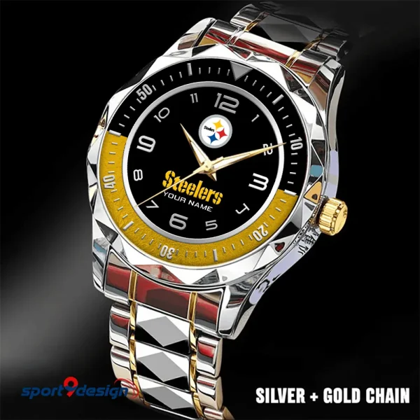 Pittsburgh Steelers Business Watch For Men Luxury Waterproof Stainless Steel New Design 2025 ANZDMW797 - Image 2