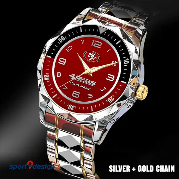 San Francisco 49ers Business Watch For Men Luxury Waterproof Stainless Steel New Design 2025 ANZDMW798 - Image 2