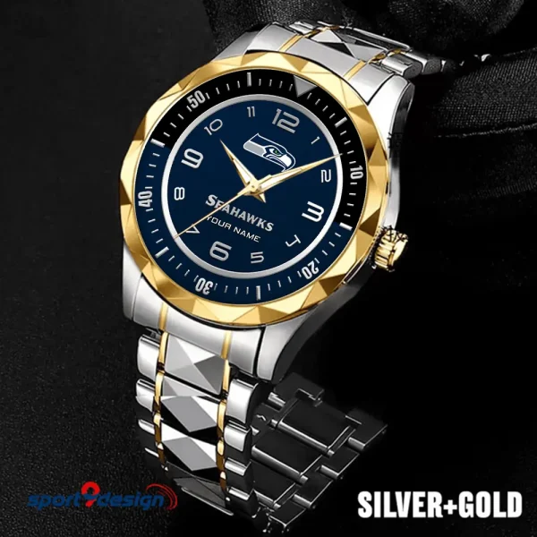 Seattle Seahawks Business Watch For Men Luxury Waterproof Stainless Steel New Design 2025 ANZDMW799