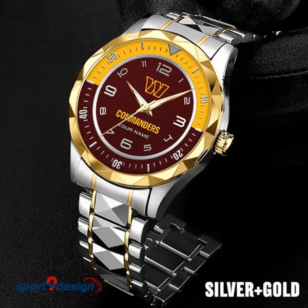 Washington Commanders Business Watch For Men Luxury Waterproof Stainless Steel New Design 2025 ANZDMW802