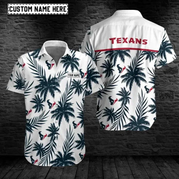 Houston Texans Button Shirt Summer Holiday Gift For Sports Enthusiast AZCBS213