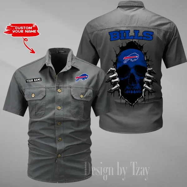 Buffalo Bills Men Cargo Shits Summer Cotton Military Shirts For Man New Design 2025 ANZMSSWS164 - Image 5