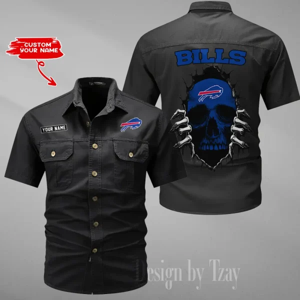 Buffalo Bills Men Cargo Shits Summer Cotton Military Shirts For Man New Design 2025 ANZMSSWS164 - Image 6