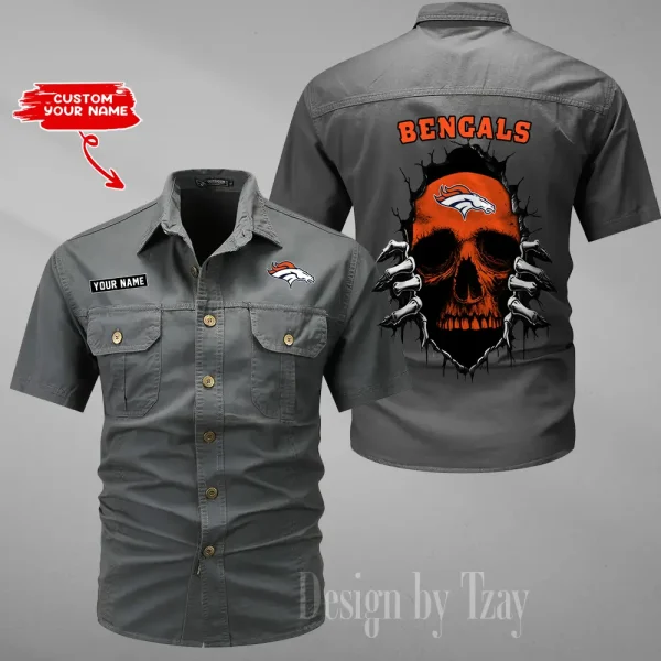 Denver Broncos Men Cargo Shits Summer Cotton Military Shirts For Man New Design 2025 ANZMSSWS170