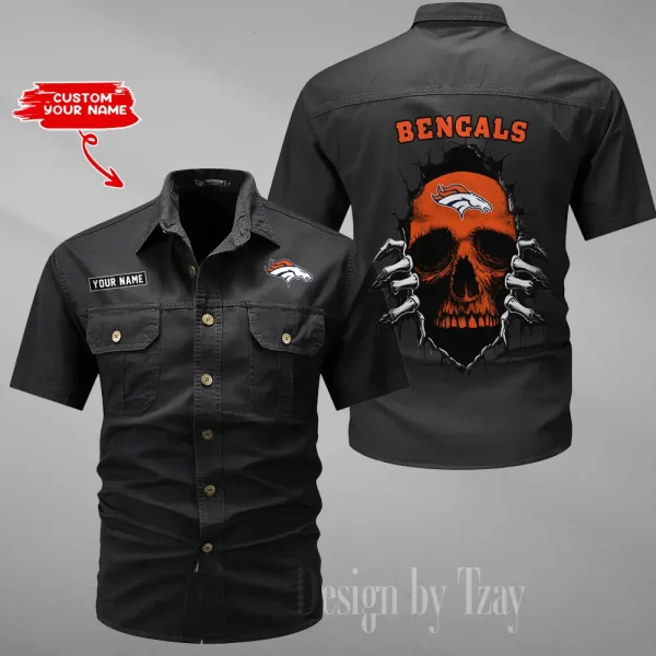 Denver Broncos Men Cargo Shits Summer Cotton Military Shirts For Man New Design 2025 ANZMSSWS170 - Image 6