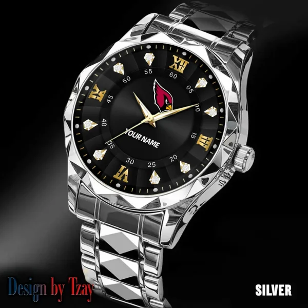 Arizona Cardinals Business Watch For Men Automatic Mechanical Stainless Steel Band 2025 SPTDMW803 - Image 3