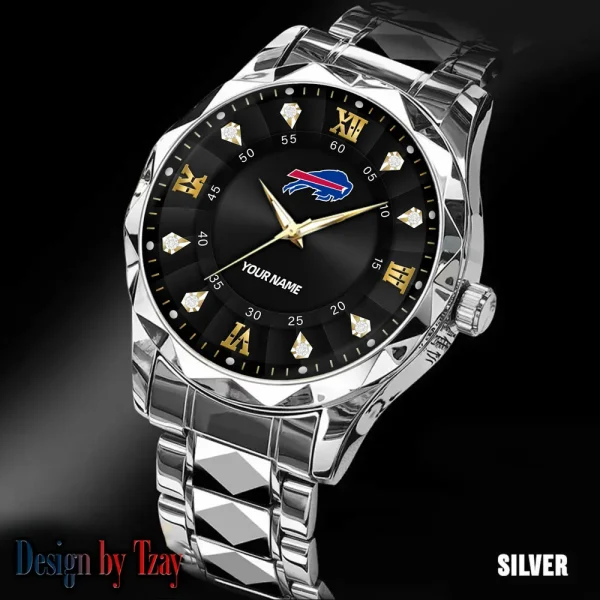Buffalo Bills Business Watch For Men Automatic Mechanical Stainless Steel Band 2025 SPTDMW806 - Image 2