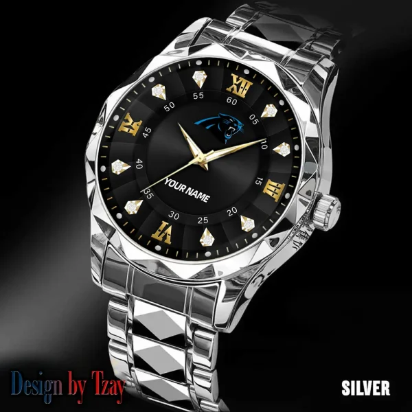 Carolina Panthers Business Watch For Men Automatic Mechanical Stainless Steel Band 2025 SPTDMW807 - Image 5