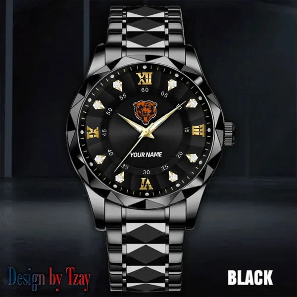 Chicago Bears Business Watch For Men Automatic Mechanical Stainless Steel Band 2025 SPTDMW808 - Image 2