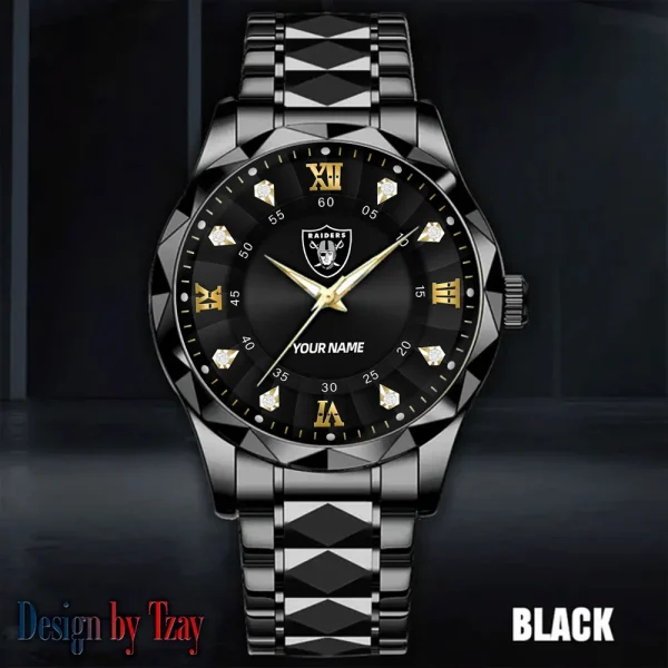 Las Vegas Raiders Business Watch For Men Automatic Mechanical Stainless Steel Band 2025 SPTDMW819 - Image 5