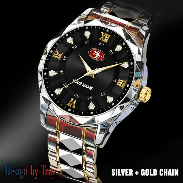 San Francisco 49ers Business Watch For Men Automatic Mechanical Stainless Steel Band 2025 SPTDMW831 - Image 5