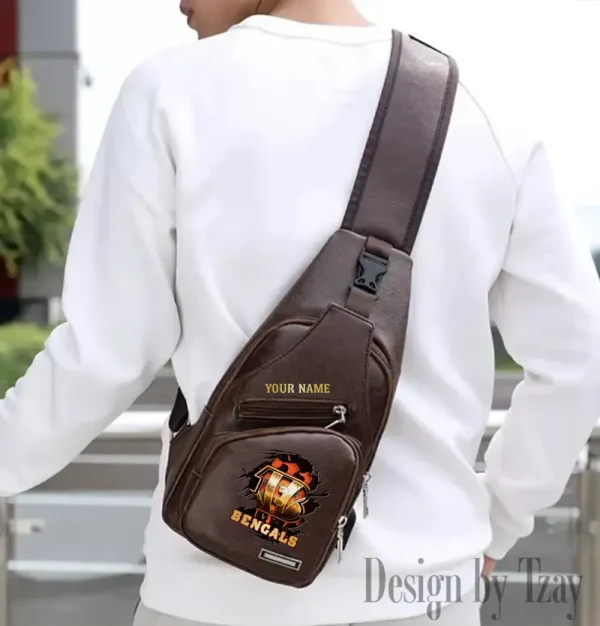 Cincinnati Bengals Fashion Men Chest Bag Single Strap Anti-theft New 2025 SPTLTSLINGBAG232
