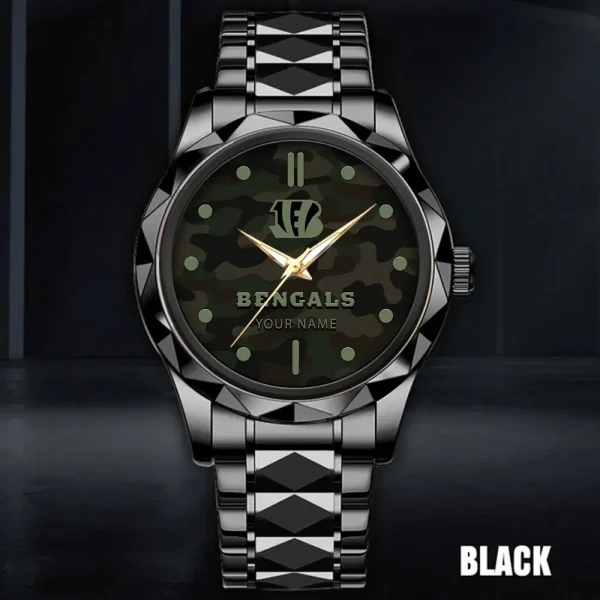Cincinnati Bengals Business Watch For Men Luxury Waterproof Stainless Steel New Design 2025 ANZDMW841 - Image 3