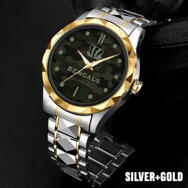 Cincinnati Bengals Business Watch For Men Luxury Waterproof Stainless Steel New Design 2025 ANZDMW841
