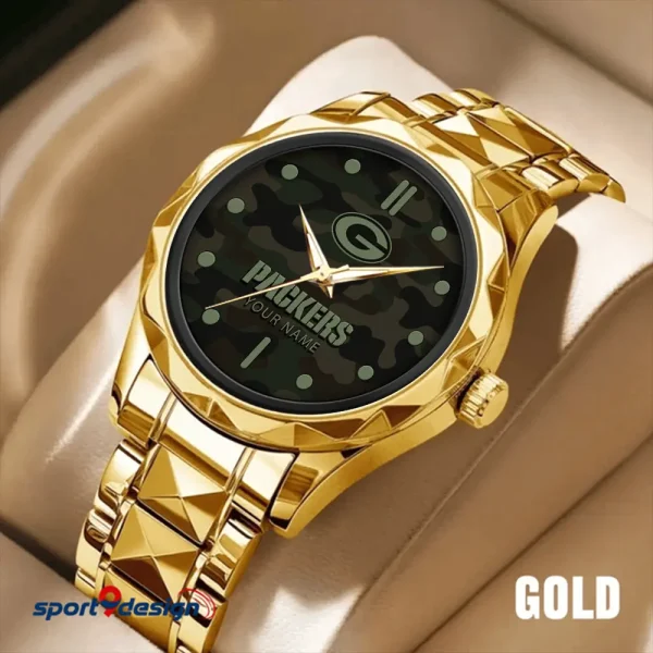 Green Bay Packers Watch For Men Automatic Mechanical Stainless Steel Band 2025 ANZDMW846 - Image 3
