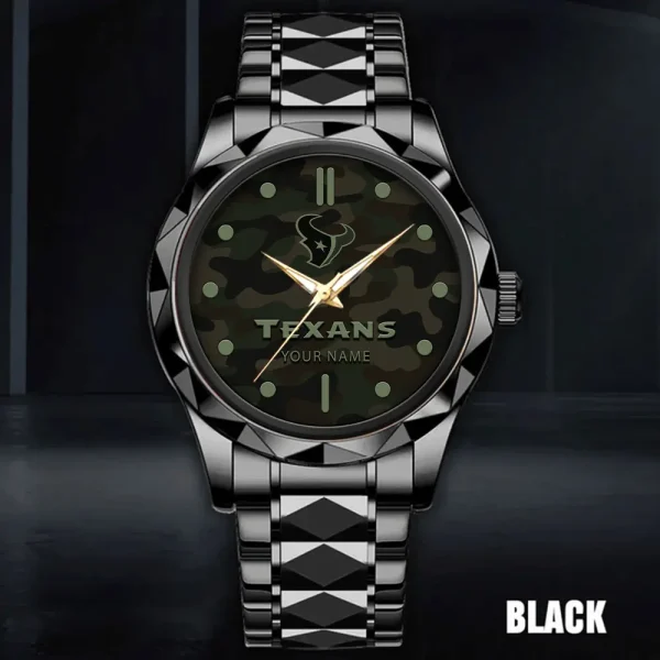 Houston Texans Watch For Men Automatic Mechanical Stainless Steel Band 2025 ANZDMW847 - Image 3
