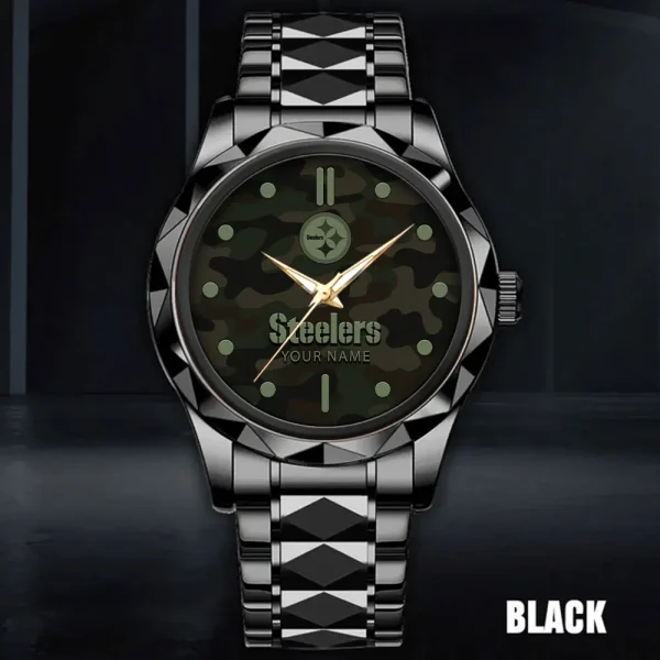 Pittsburgh Steelers Watch For Men Automatic Mechanical Stainless Steel Band 2025 ANZDMW861 - Image 4