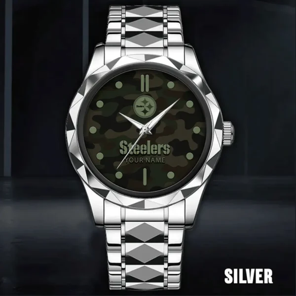 Pittsburgh Steelers Watch For Men Automatic Mechanical Stainless Steel Band 2025 ANZDMW861 - Image 5