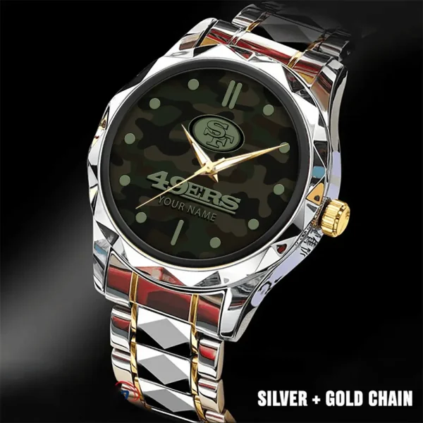 San Francisco 49ers Watch For Men Automatic Mechanical Stainless Steel Band 2025 ANZDMW862 - Image 5