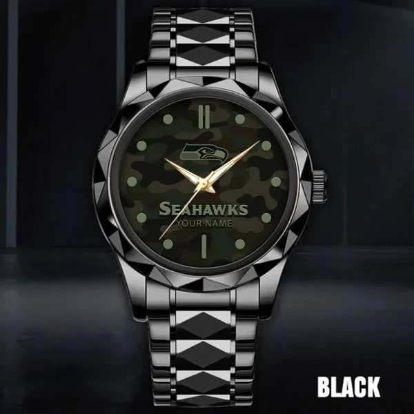 Seattle Seahawks Watch For Men Automatic Mechanical Stainless Steel Band 2025 ANZDMW863 - Image 3