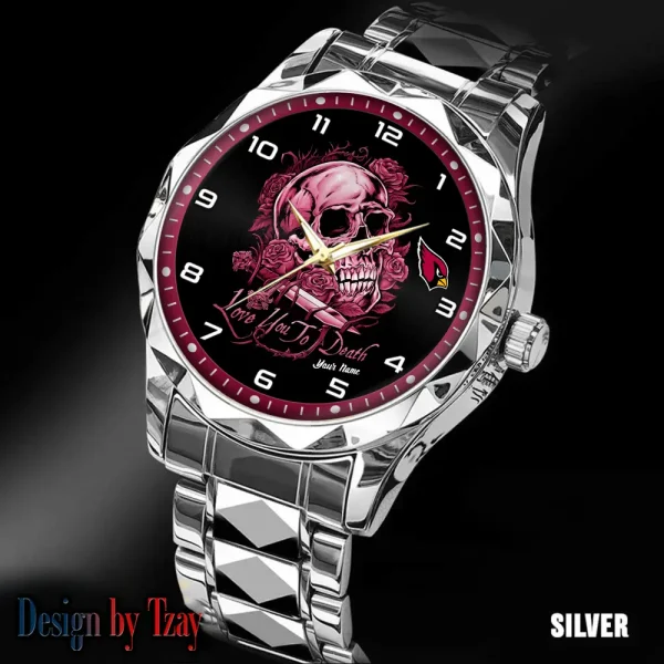 Arizona Cardinals Luxury Automatic Stainless Steel Business Waterproof Watches For Men's 2025 ANZDMW867 - Image 3