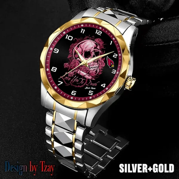 Arizona Cardinals Luxury Automatic Stainless Steel Business Waterproof Watches For Men's 2025 ANZDMW867