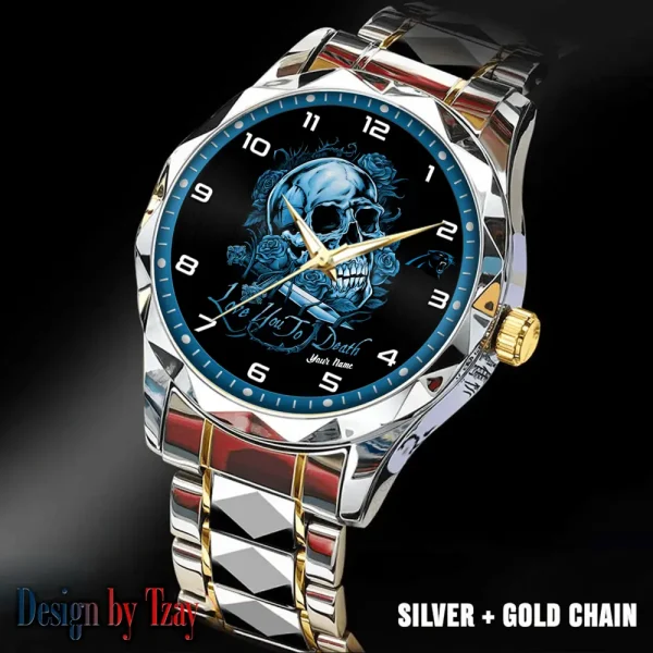 Carolina Panthers Luxury Automatic Stainless Steel Business Waterproof Watches For Men's 2025 ANZDMW871 - Image 5