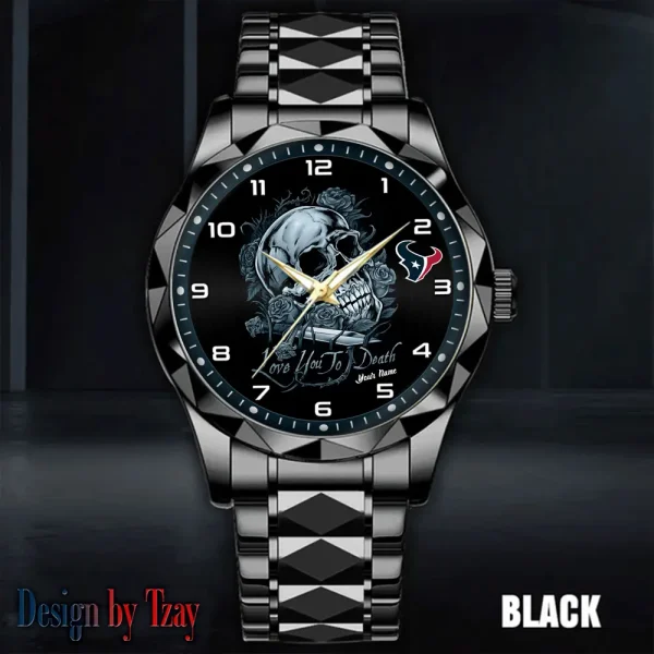 Houston Texans Luxury Automatic Stainless Steel Business Waterproof Watches For Men's 2025 ANZDMW879 - Image 2