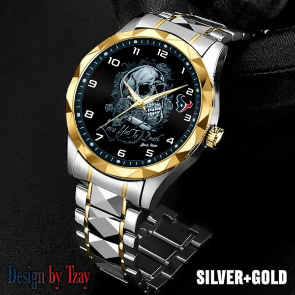 Houston Texans Luxury Automatic Stainless Steel Business Waterproof Watches For Men's 2025 ANZDMW879