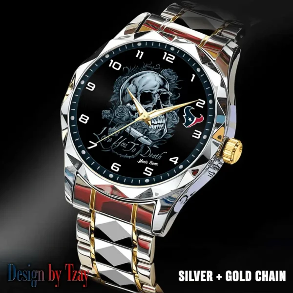 Houston Texans Luxury Automatic Stainless Steel Business Waterproof Watches For Men's 2025 ANZDMW879 - Image 5